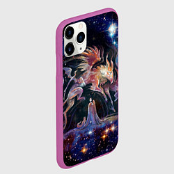 Чехол iPhone 11 Pro матовый Дивные звери, цвет: 3D-фиолетовый — фото 2
