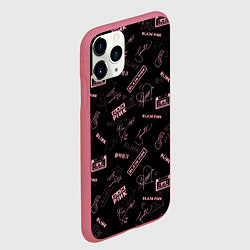 Чехол iPhone 11 Pro матовый BLACKPINK, цвет: 3D-малиновый — фото 2