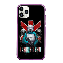 Чехол iPhone 11 Pro матовый CYBERPUNK TRAUMA TEAM