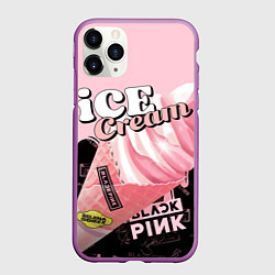 Чехол iPhone 11 Pro матовый BLACKPINK ICE CREAM
