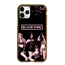 Чехол iPhone 11 Pro матовый BLACKPINK, цвет: 3D-коричневый