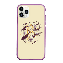 Чехол iPhone 11 Pro матовый Унесённые призраками, цвет: 3D-фиолетовый