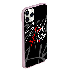 Чехол iPhone 11 Pro матовый STRAY KIDS, цвет: 3D-розовый — фото 2