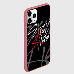 Чехол iPhone 11 Pro матовый STRAY KIDS, цвет: 3D-малиновый — фото 2