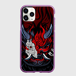 Чехол iPhone 11 Pro матовый SAMURAI LVL UP, цвет: 3D-фиолетовый