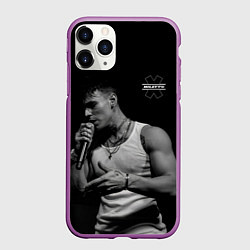 Чехол iPhone 11 Pro матовый NILETTO, цвет: 3D-фиолетовый