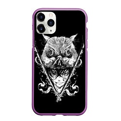 Чехол iPhone 11 Pro матовый Клинок рассекающий демонов Ино