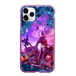 Чехол iPhone 11 Pro матовый Destiny 2 : Beyond Light, цвет: 3D-фиолетовый