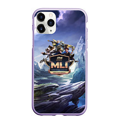 Чехол iPhone 11 Pro матовый Mobile Legends: Bang Bang, цвет: 3D-светло-сиреневый