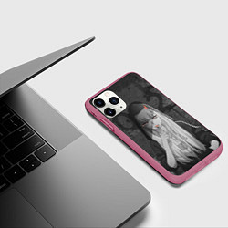 Чехол iPhone 11 Pro матовый Zero Two, цвет: 3D-малиновый — фото 2