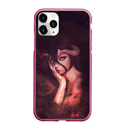 Чехол iPhone 11 Pro матовый Альбедо, цвет: 3D-малиновый