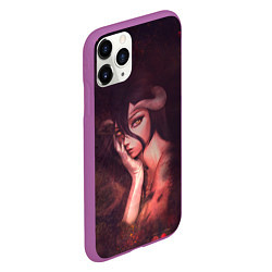 Чехол iPhone 11 Pro матовый Альбедо, цвет: 3D-фиолетовый — фото 2