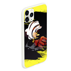 Чехол iPhone 11 Pro матовый Сайтама One Punch Man, цвет: 3D-белый — фото 2