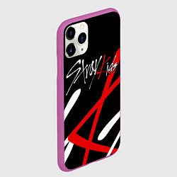 Чехол iPhone 11 Pro матовый STRAY KIDS, цвет: 3D-фиолетовый — фото 2