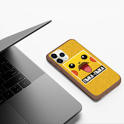 Чехол iPhone 11 Pro матовый Пыка - Пыка, цвет: 3D-коричневый — фото 2