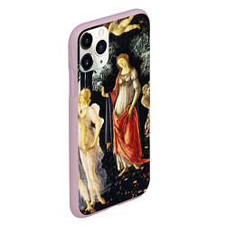 Чехол iPhone 11 Pro матовый Весна боттичелли, цвет: 3D-розовый — фото 2