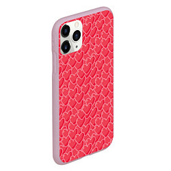 Чехол iPhone 11 Pro матовый Valentines Day, цвет: 3D-розовый — фото 2