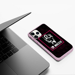 Чехол iPhone 11 Pro матовый Mozzie, цвет: 3D-розовый — фото 2