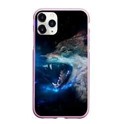 Чехол iPhone 11 Pro матовый Волчара Юморит, цвет: 3D-розовый