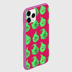 Чехол iPhone 11 Pro матовый Моб Психо 100, цвет: 3D-фиолетовый — фото 2
