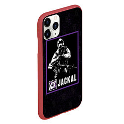 Чехол iPhone 11 Pro матовый Jackal, цвет: 3D-красный — фото 2