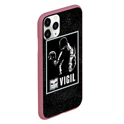 Чехол iPhone 11 Pro матовый Vigil, цвет: 3D-малиновый — фото 2