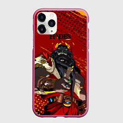 Чехол iPhone 11 Pro матовый Hades - Аид, цвет: 3D-малиновый