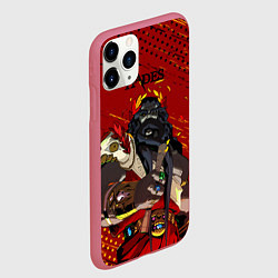 Чехол iPhone 11 Pro матовый Hades - Аид, цвет: 3D-малиновый — фото 2