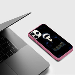 Чехол iPhone 11 Pro матовый Jujutsu Kaisen - Satoru Gojou, цвет: 3D-малиновый — фото 2
