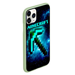 Чехол iPhone 11 Pro матовый Minecraft, цвет: 3D-салатовый — фото 2