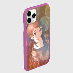 Чехол iPhone 11 Pro матовый Урарака Очако, цвет: 3D-фиолетовый — фото 2
