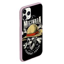 Чехол iPhone 11 Pro матовый MUGIWARA ONE PIECE, цвет: 3D-розовый — фото 2