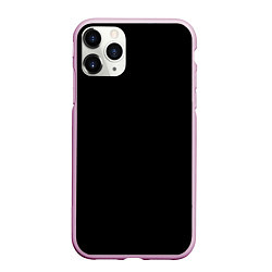 Чехол iPhone 11 Pro матовый ЧЁРНАЯ МАСКА, цвет: 3D-розовый
