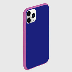 Чехол iPhone 11 Pro матовый Синий, цвет: 3D-фиолетовый — фото 2