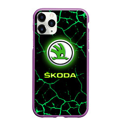 Чехол iPhone 11 Pro матовый SKODA