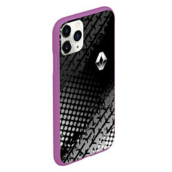 Чехол iPhone 11 Pro матовый Renault, цвет: 3D-фиолетовый — фото 2