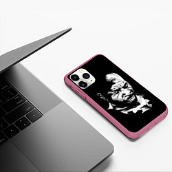 Чехол iPhone 11 Pro матовый Сити Флетчер, цвет: 3D-малиновый — фото 2
