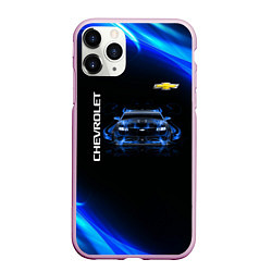 Чехол iPhone 11 Pro матовый Chevrolet, цвет: 3D-розовый