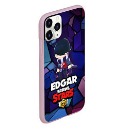 Чехол iPhone 11 Pro матовый BRAWL STARS EDGAR, цвет: 3D-розовый — фото 2