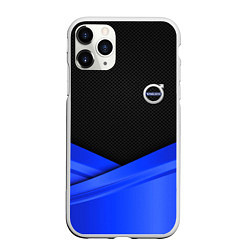 Чехол iPhone 11 Pro матовый VOLVO SPORT, цвет: 3D-белый