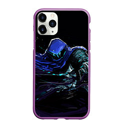 Чехол iPhone 11 Pro матовый Omen, цвет: 3D-фиолетовый