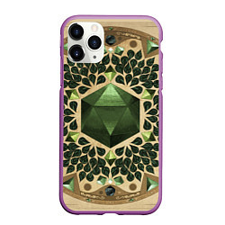 Чехол iPhone 11 Pro матовый DnD Dices: Pattern, цвет: 3D-фиолетовый