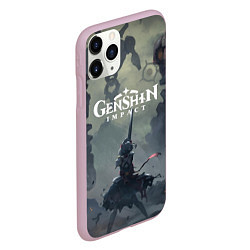 Чехол iPhone 11 Pro матовый Genshin impact Noelle, цвет: 3D-розовый — фото 2