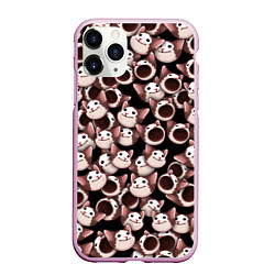 Чехол iPhone 11 Pro матовый Popping cats