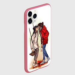 Чехол iPhone 11 Pro матовый Благословление небожителей Tia, цвет: 3D-малиновый — фото 2