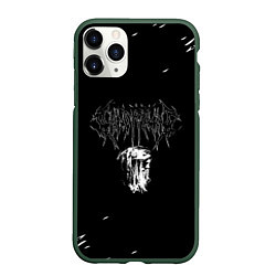 Чехол iPhone 11 Pro матовый GHOSTEMANE, цвет: 3D-темно-зеленый