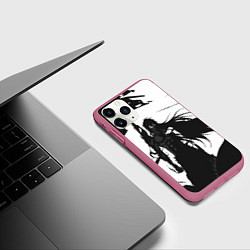 Чехол iPhone 11 Pro матовый Bleach Блич, цвет: 3D-малиновый — фото 2