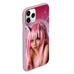 Чехол iPhone 11 Pro матовый Zero Two, цвет: 3D-розовый — фото 2