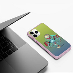 Чехол iPhone 11 Pro матовый Великий Мастер, цвет: 3D-розовый — фото 2