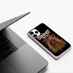 Чехол iPhone 11 Pro матовый SLIPKNOT, цвет: 3D-розовый — фото 2